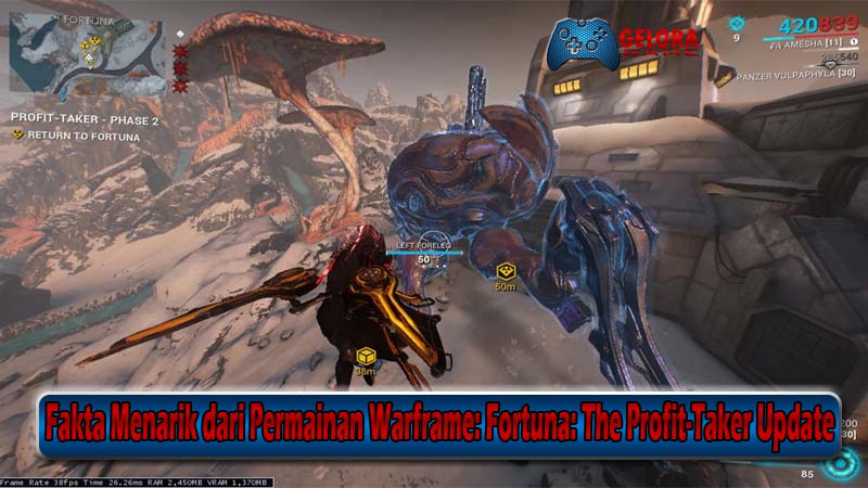 Fakta Menarik dari Permainan Warframe Fortuna The Profit-Taker Update